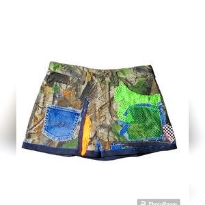 Camouflage mino skirt